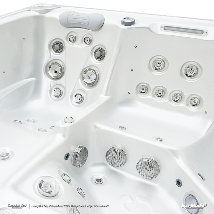 Wanna SPA Delphina Vector Canadian Spa — dysze i sterowniki na burcie