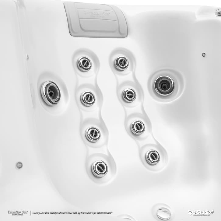 Wanna SPA Glacia Elite Canadian Spa — zagłówek i dysze pleców