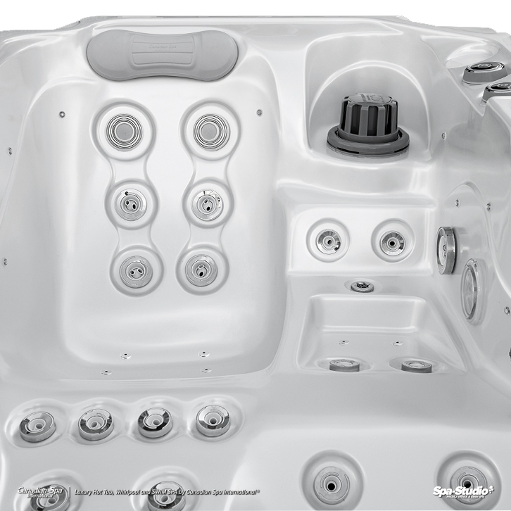 Wanna SPA Lara Smart Canadian Spa — wnętrze z filtrem i dyszami