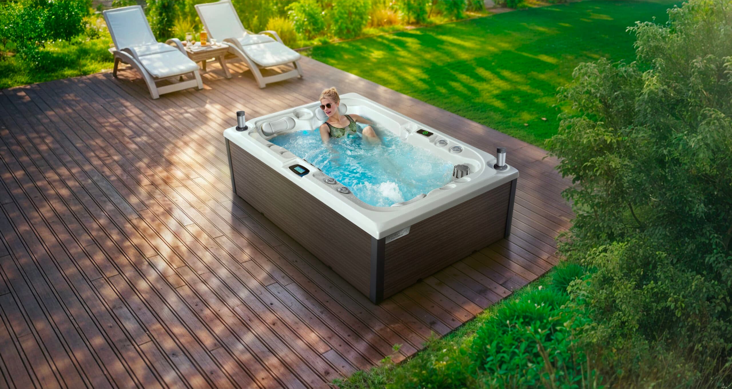 Wanna SPA corall imperial Canadian Spa — niecka i rozmieszczenie dysz