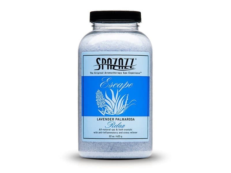 Spazazz Lavender Palmarosa „Relax” — kryształy do wanny SPA, 623 g — opakowanie