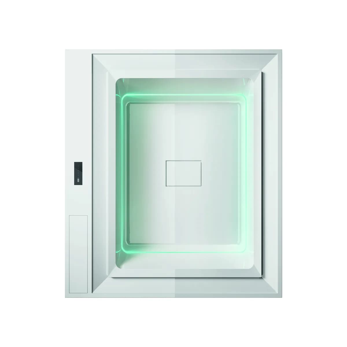 Treesse Fusion Active 230 — rzut z góry z zieloną chromoterapią i panelem sterowania
