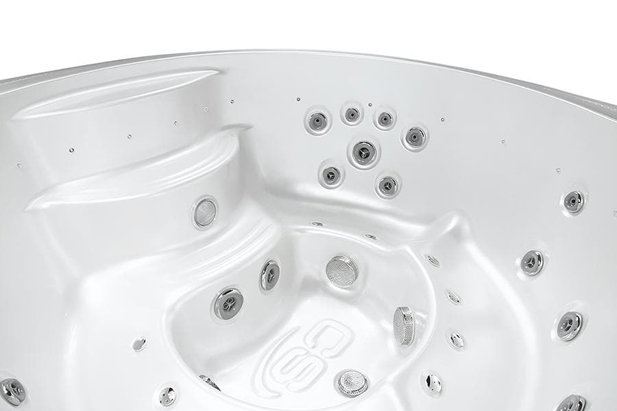 Wanna SPA Fugu Canadian Spa — wnętrze z siedziskami i dyszami