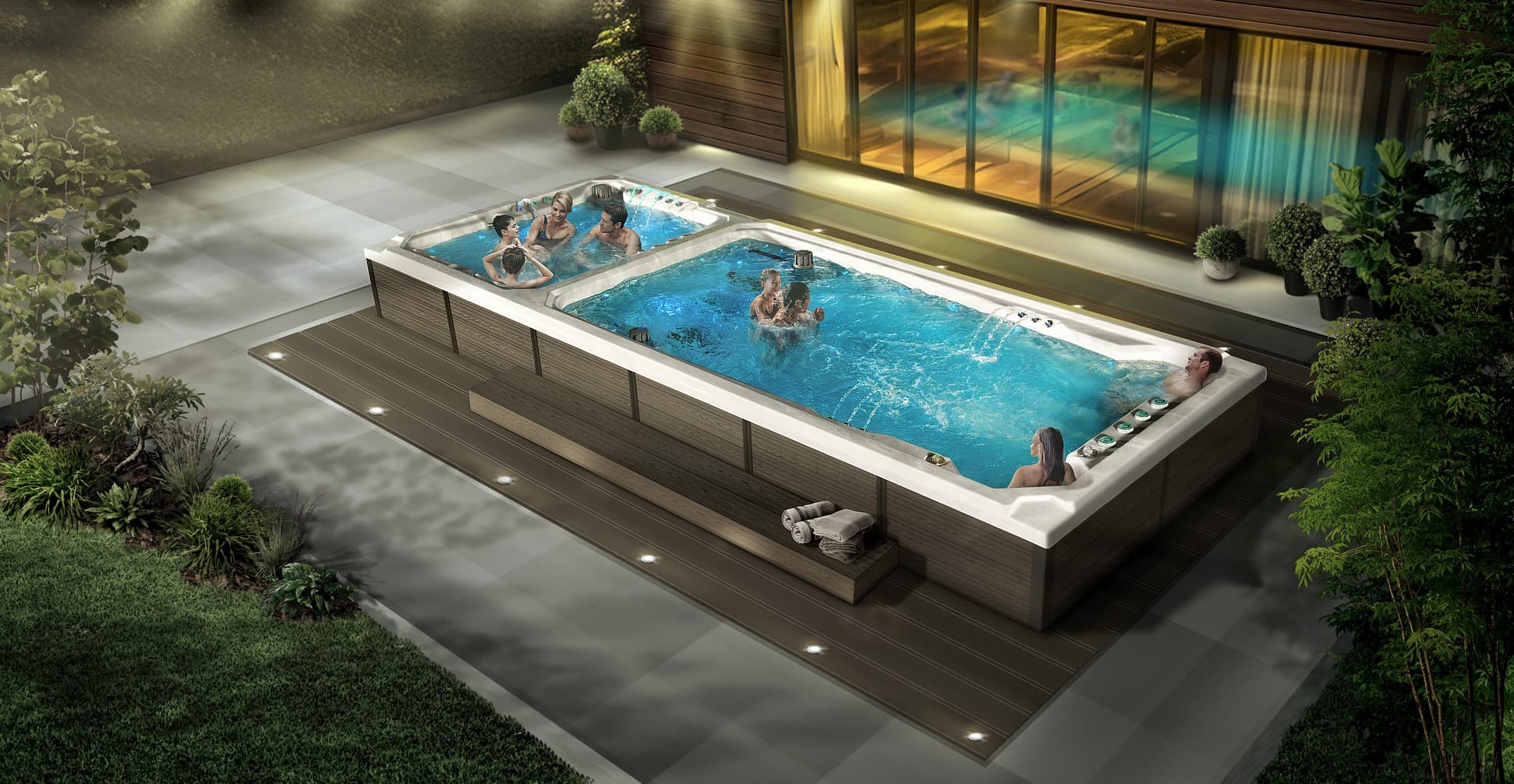 Swim Spa Nautilus XL New Canadian Spa — tor pływacki z przeciwprądem