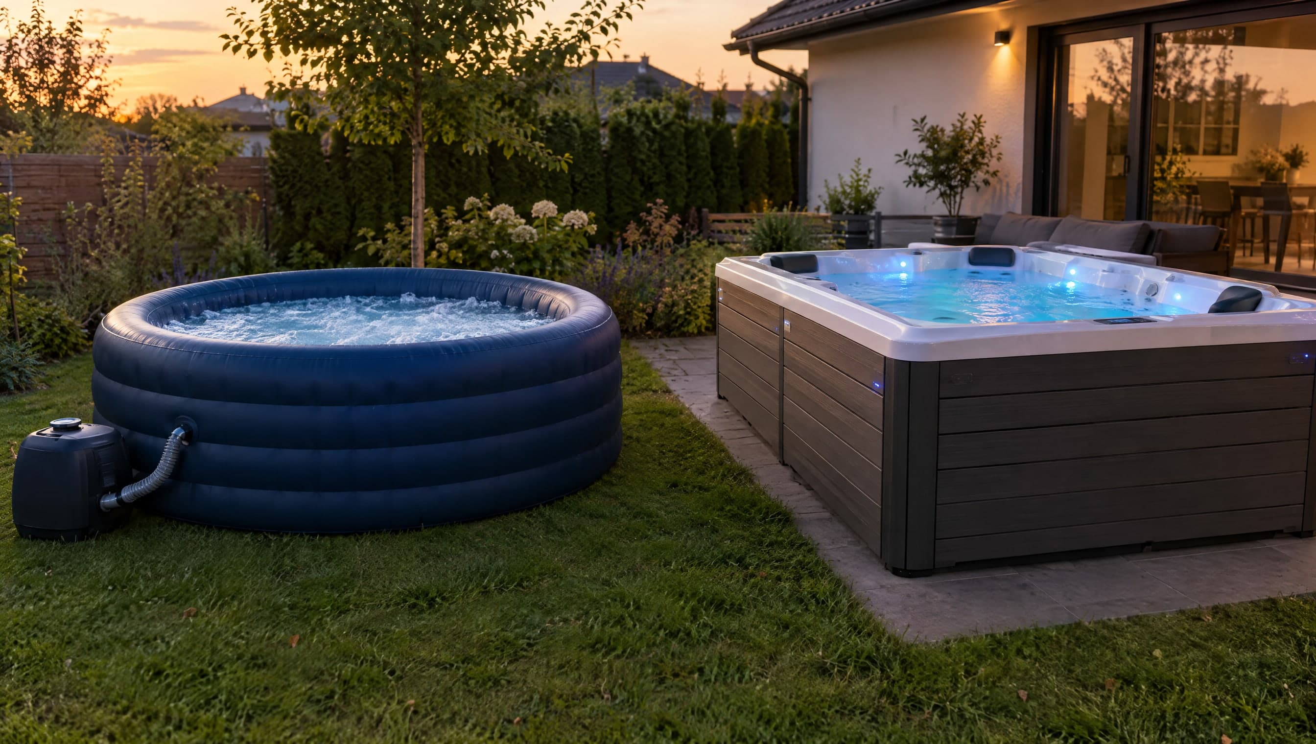 Jacuzzi dmuchane czy wanna SPA? Kiedy które ma sens