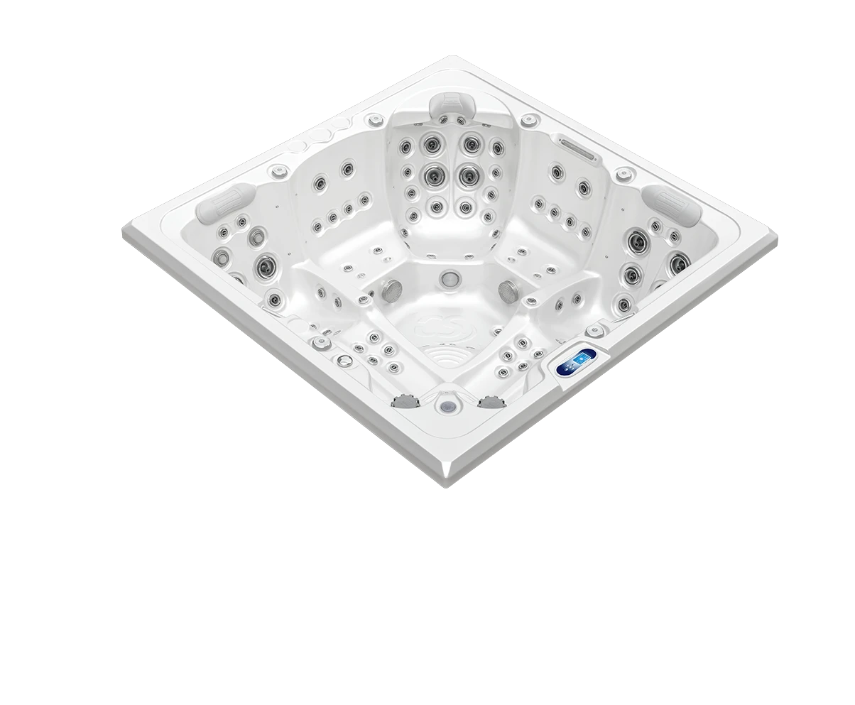 Delphina Deluxe Geometric — akryl White Pearl